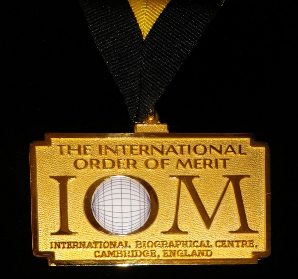 The International Order of Merit, International Biographical Centre, Cambridge, England